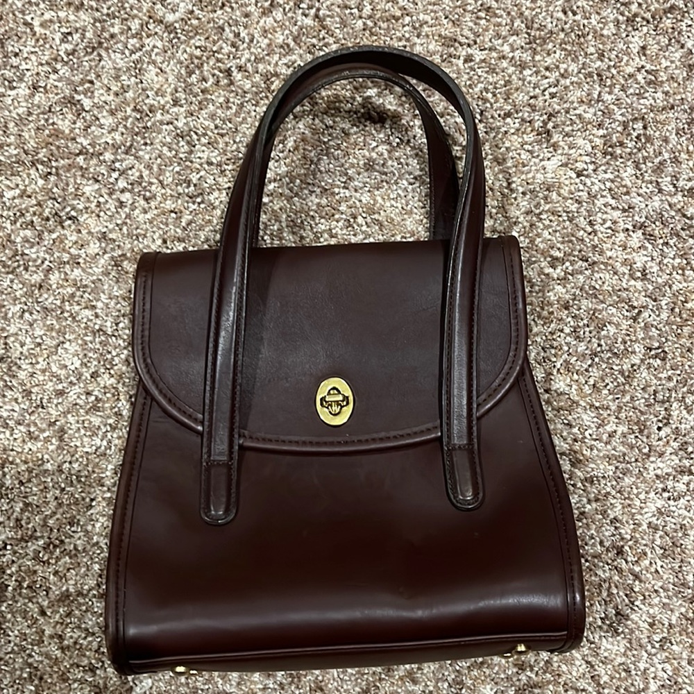 Coach brown leather purse